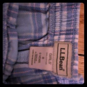 Plaid pajama bottoms